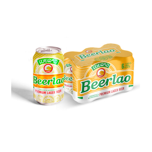 Beerlao Original 330ml Can Pack 6pcs