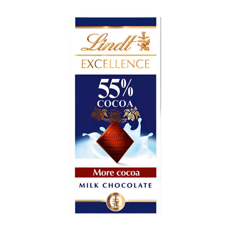 Lindt EXCELLENCE 55% COCOA MILK CHOCOLATE 100G