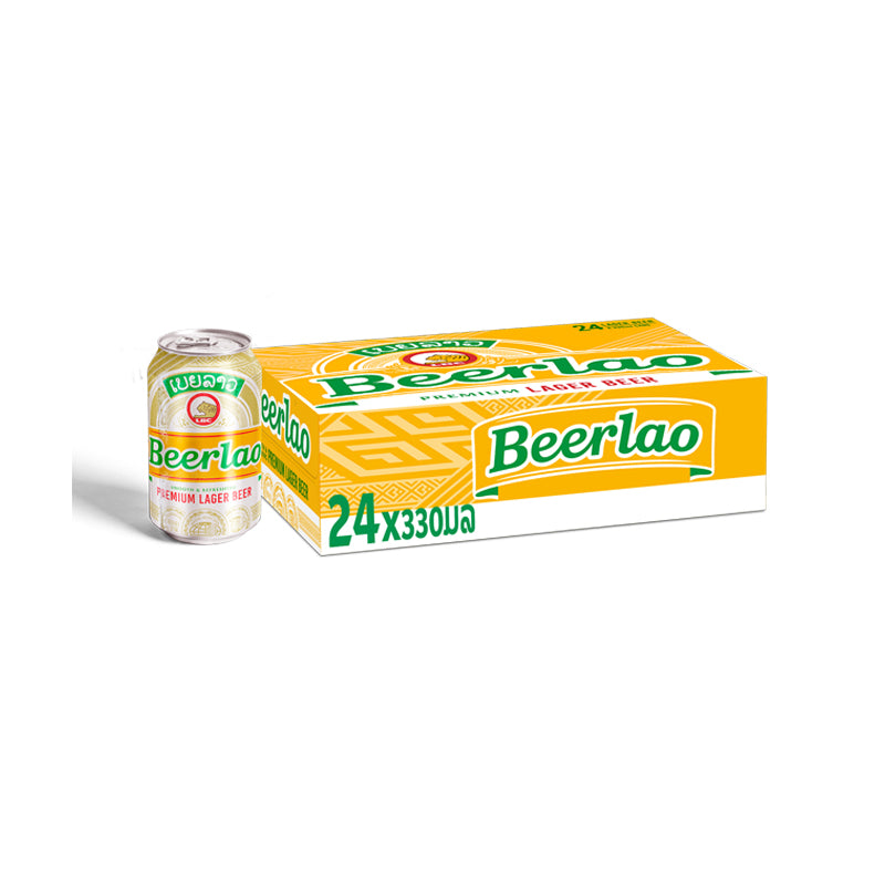 Beerlao Original 330ml can per box of 24 cans