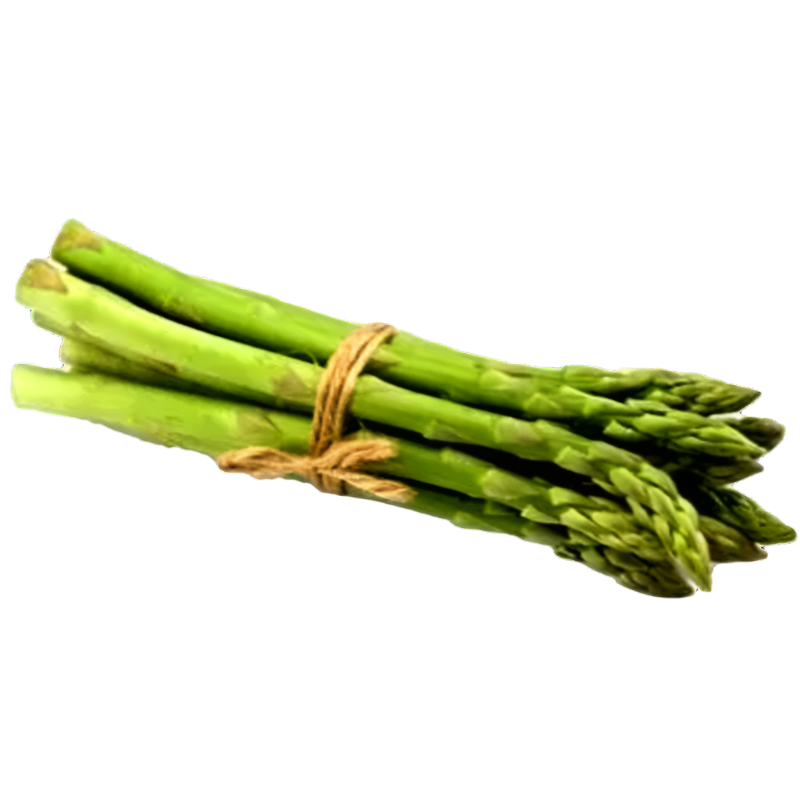“A small bundle of vibrant green asparagus stalks neatly tied together with coarse natural twine, set against a plain white background.”
If you'd like the alt text to be more specific—mentioning weight (e.g., 0.5 kg of asparagus), texture, positioning, or intended use—just let me know and I can refine it!