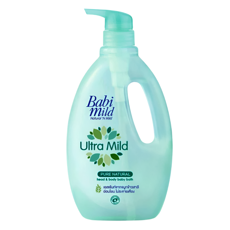 Babi Mild Ultra Mild Pure Natural Head & Body Bath ຂະໜາດ 850ml