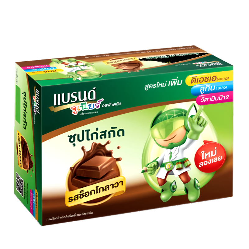 Brand's Junior Alpha Plus Essence of Chicken Choco Lava Flavour 42ml Pack Of 12 Bottle