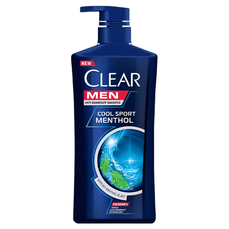 ແຊມພູ Clear Men Cool Sport Menthol Anti-Dandruff ຂະໜາດ 450ml