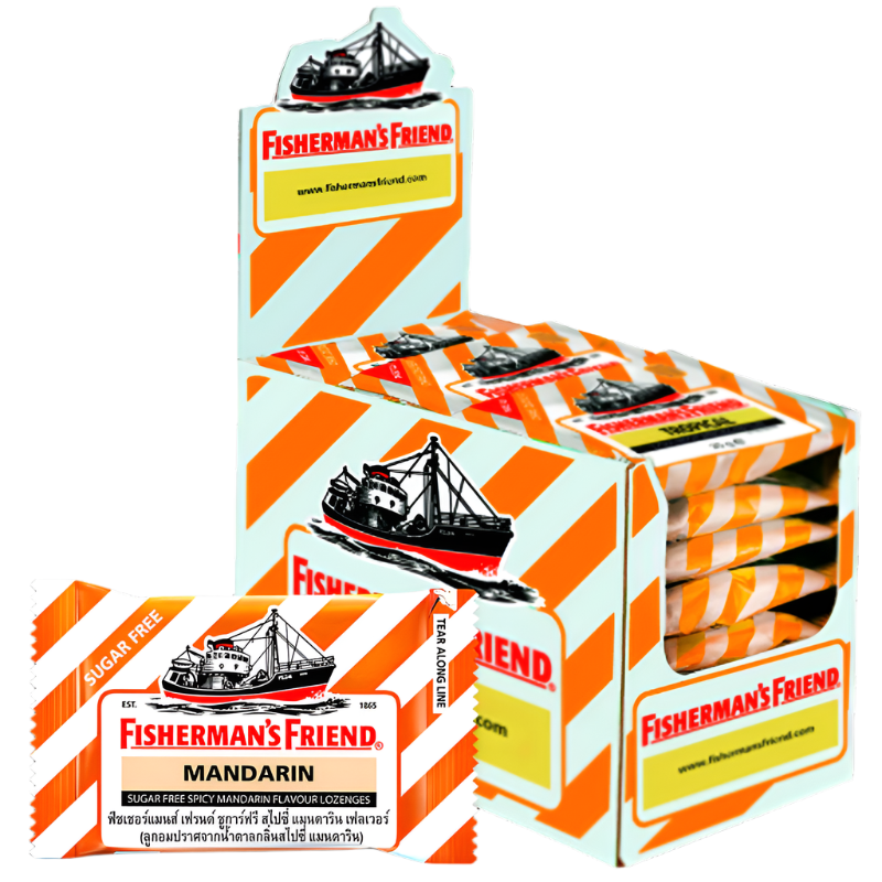 Fisherman’s Friend Sugar free Spicy Mandarin Flavour Lozenges 25g pack of 24 pieces