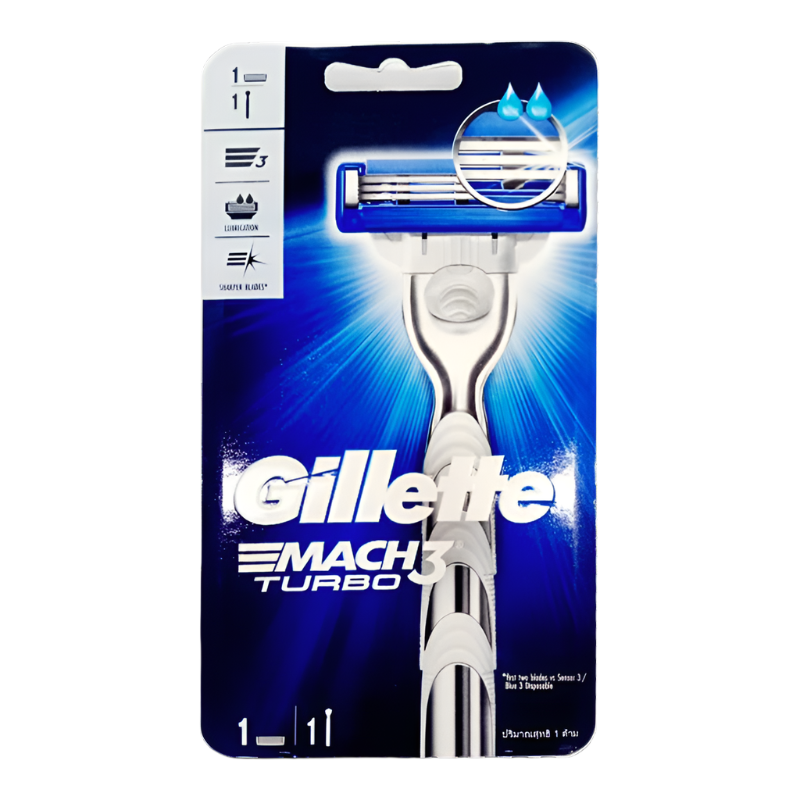 Gillette Mach3 Turbo Razor Refill Cartridge Shaver Handle For Men's Per pcs