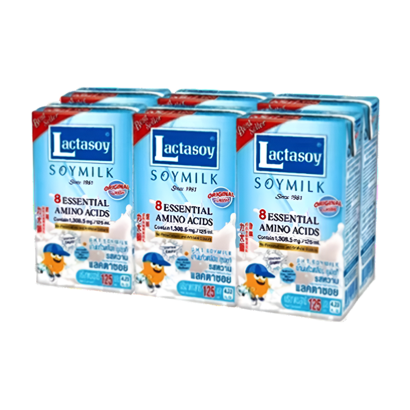 Lactasoy UHT soy milk Original Classic 125ml Pack of 6boxes