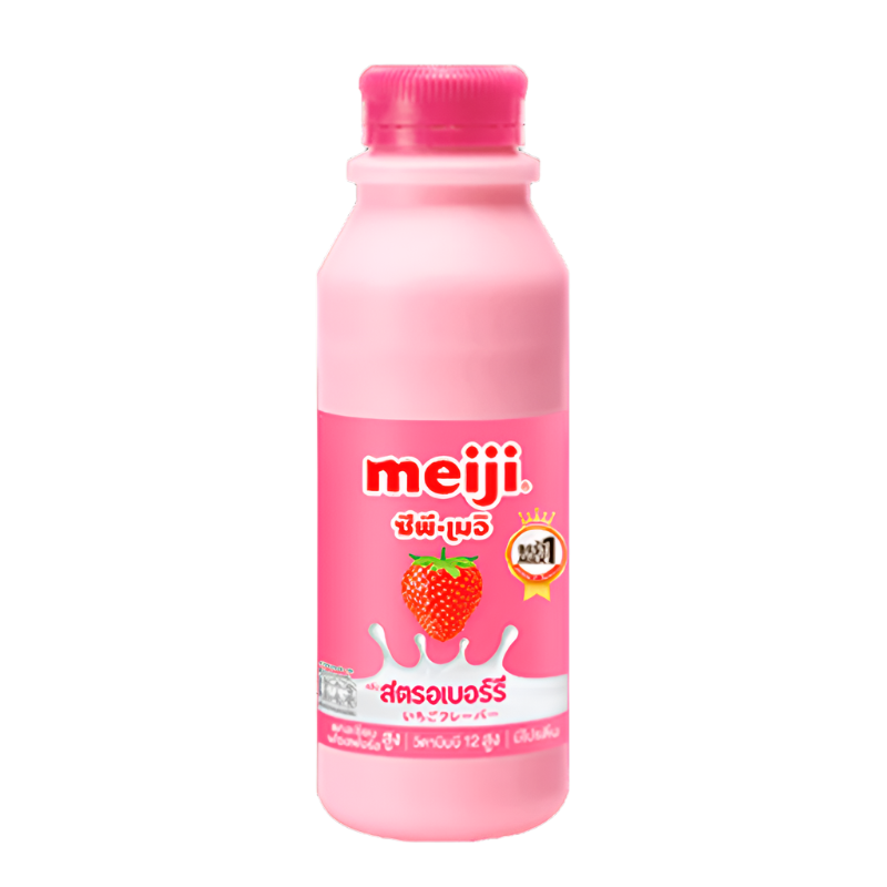Meiji Pasteurized Strawberry Flavoured Milk 450ml