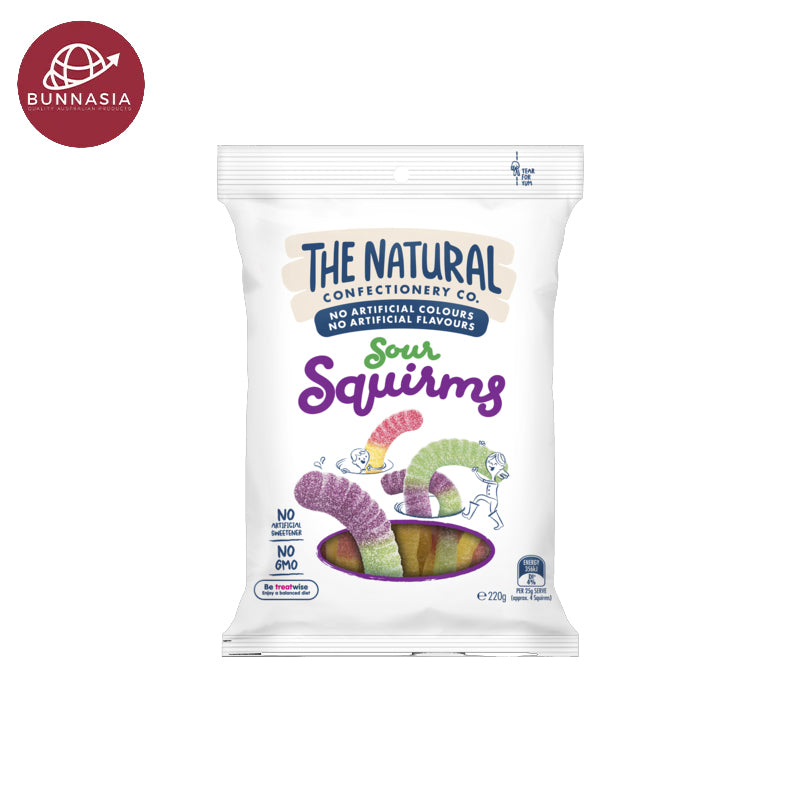 Natural Confectionery Sour Squirms 220g