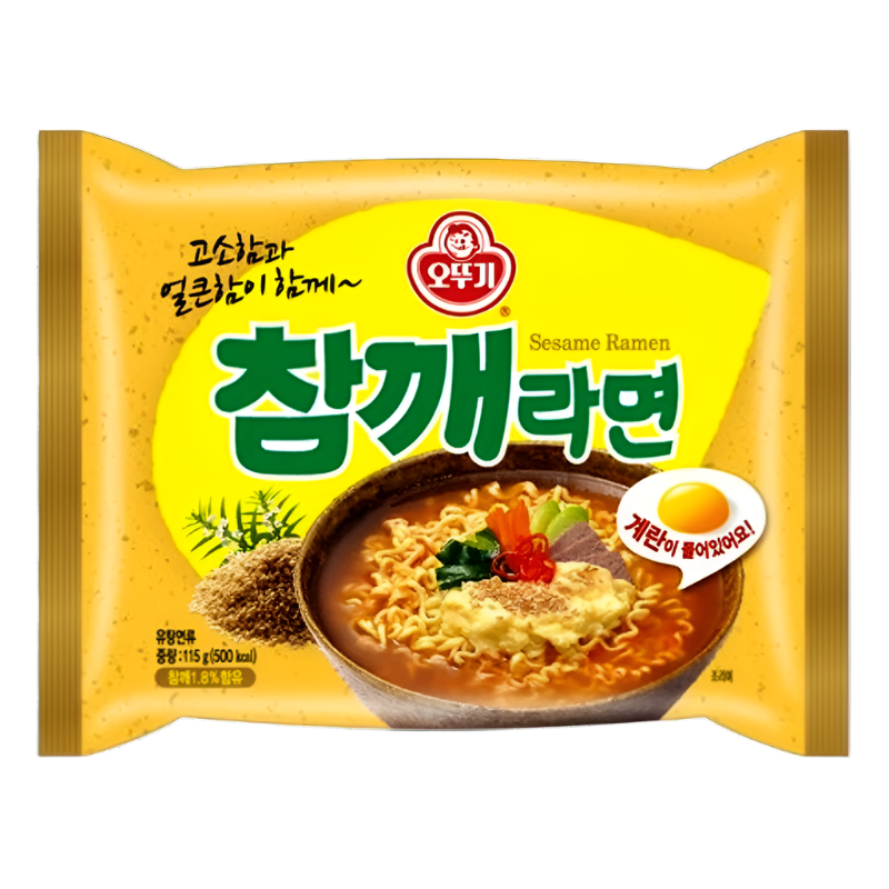 Ottogi Sesame Flavour Ramen ( Contains Egg Block) Size 150g