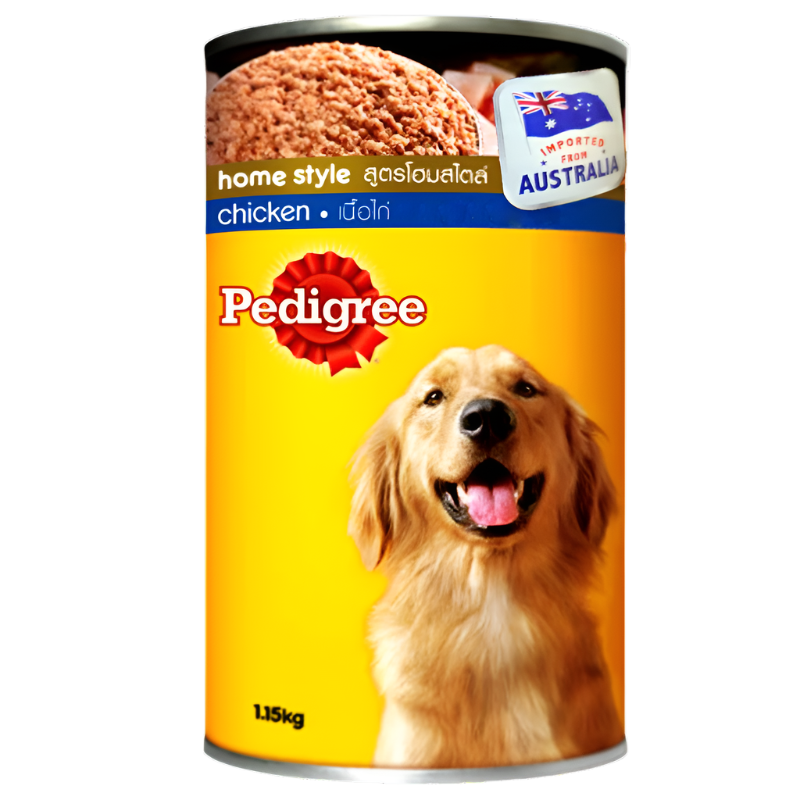 ອາຫານໝາ Pedigree Home Style With Chicken Imported From Australia Size 1.15kg