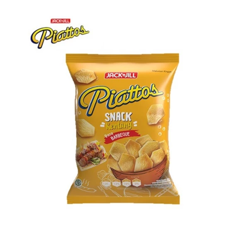 Piattos snack kentang rasa barbeque 35g