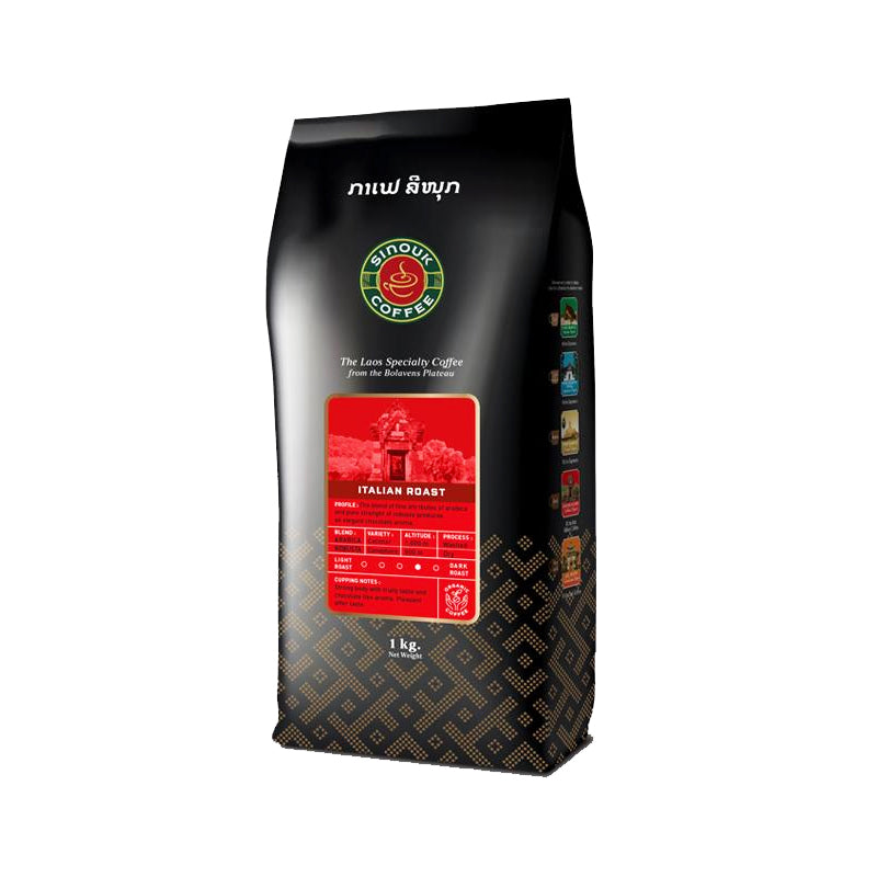 Sinouk Coffee Italian Roast Coffee Ground Size 1 kg