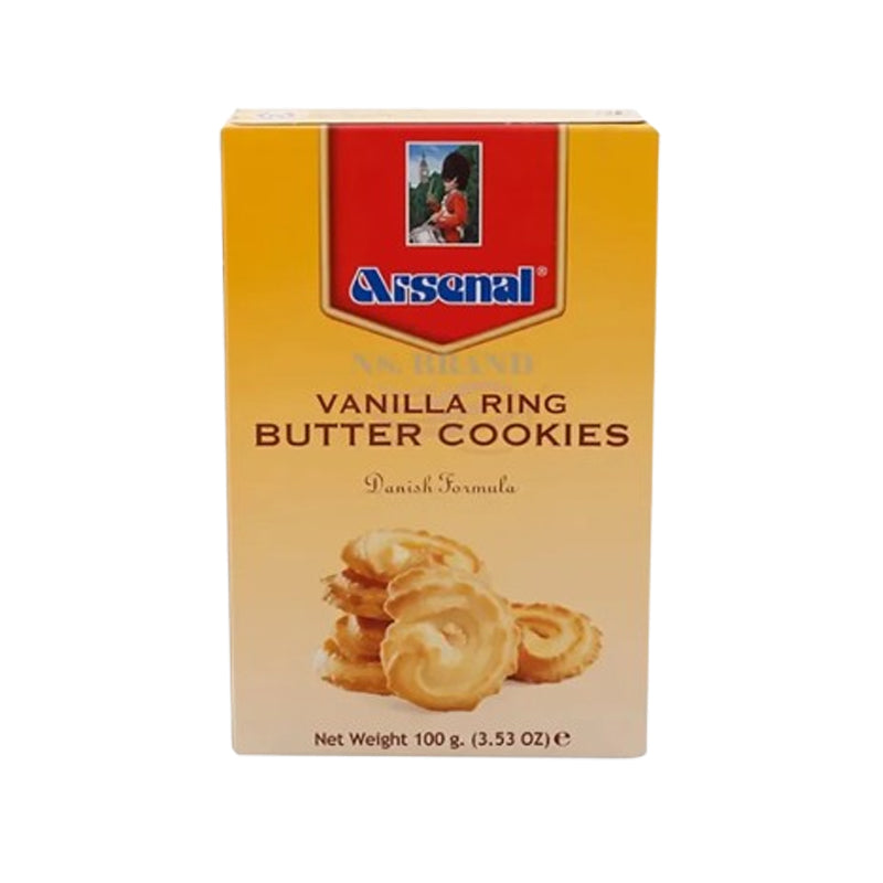 Arsenal Vanilla Ring Butter Cookies 100g