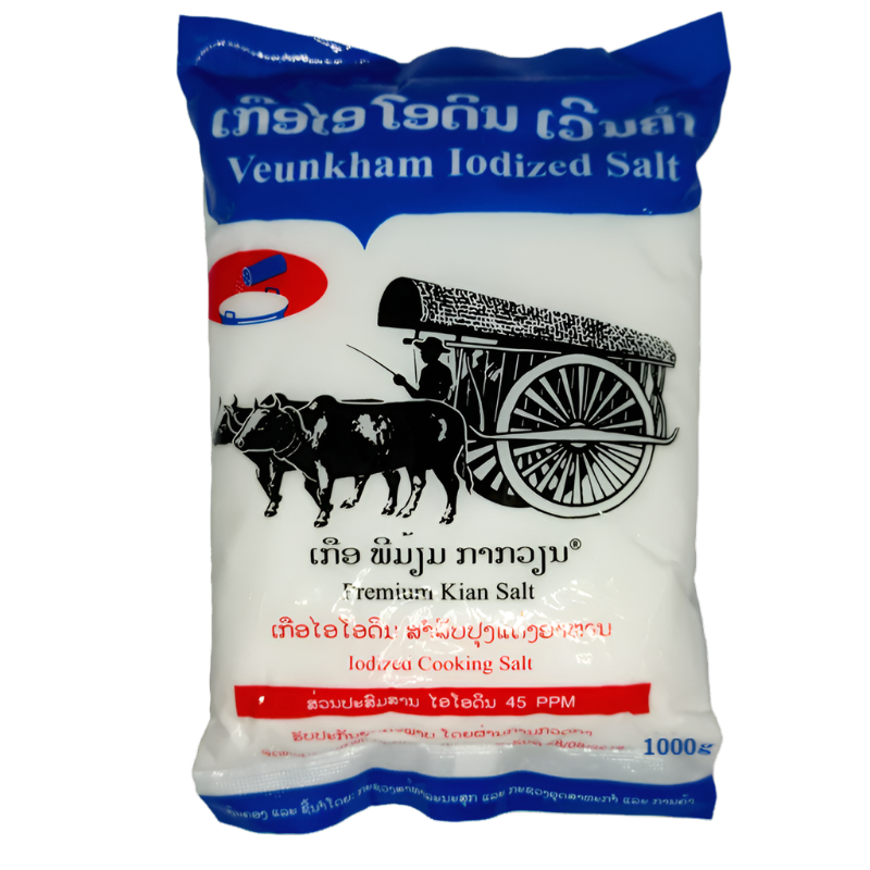 Veunkham Iodized Salt (ເບີ 2) 1000g