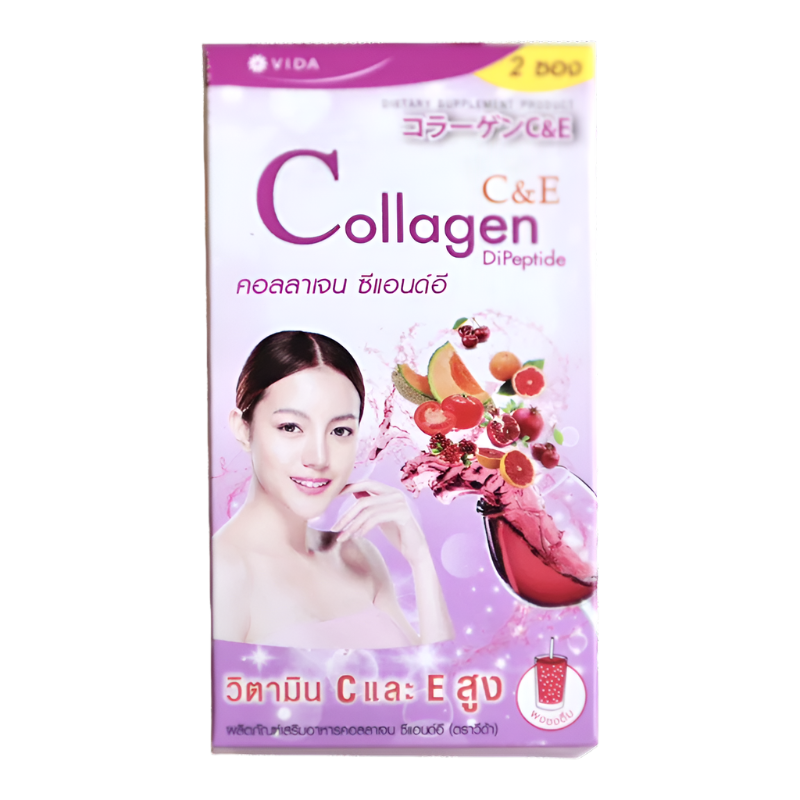 Vida Dietary Supplement Product Collagen C&E 14g Boxs 2 Sachets