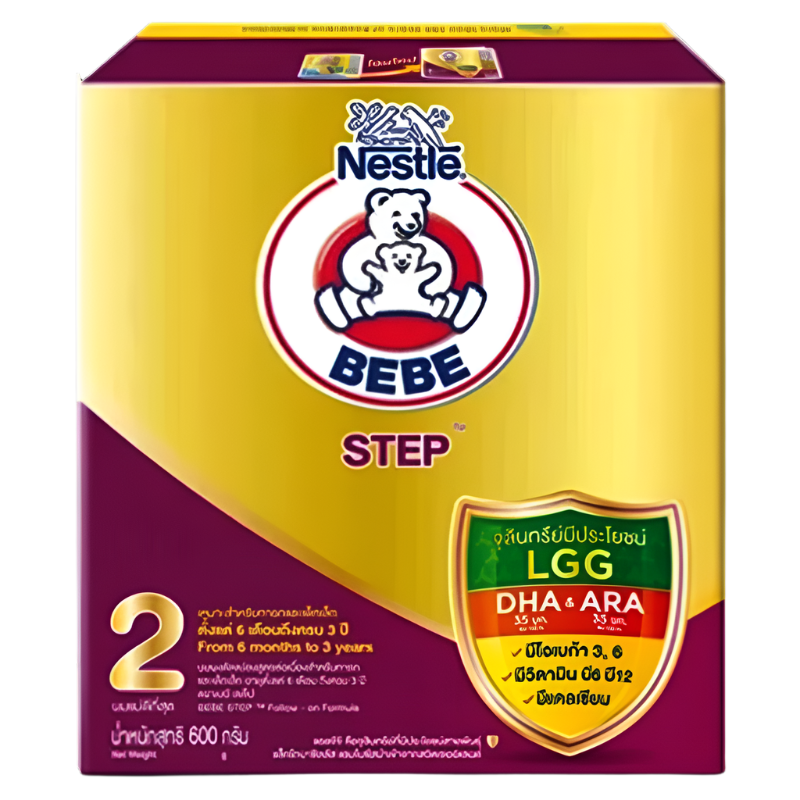Nestle BeBe Advanced Milk Powder, Age 2, Naturally Balance, for child 6 months -3 years Size 600g Per box