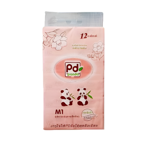 Panda Tissue M1 (Pink) pack of 12 pcs