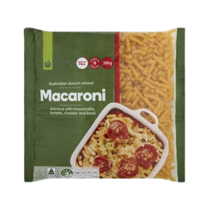 Woolworths Pasta Macaroni 500g
