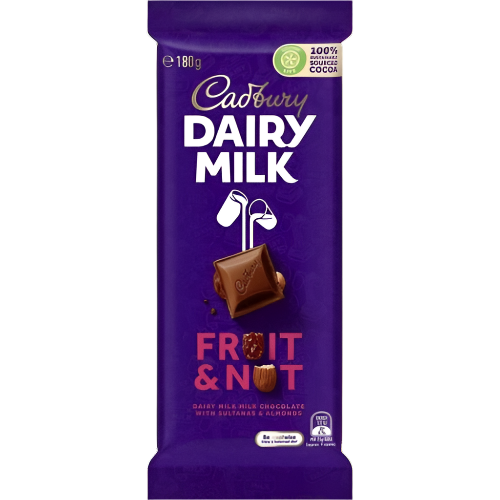 Cadbury Block Fruit & Nut 180g