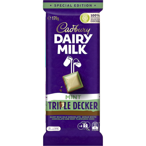 Cadbury Block Mint Triple Decker 178g