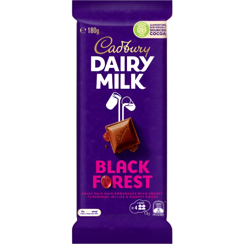 Cadbury Block Black Forest 180g