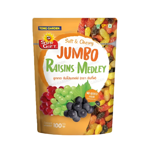 Tong Garden Jumbo Raisins Medley Size 100g
