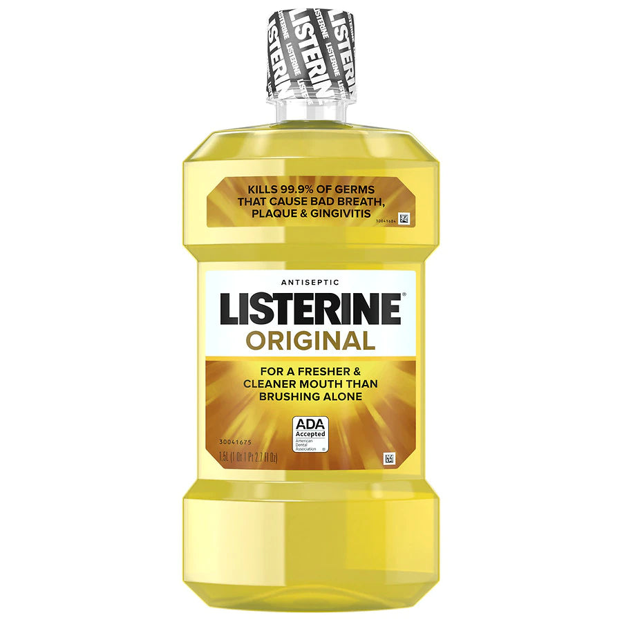 Listerine Original Antiseptic Mouthwash 250ml — Bad Breath & Plaque Protection