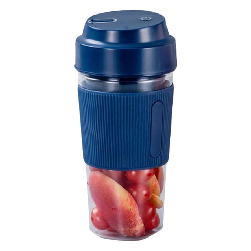 Portable Blender Fruit Juicer Cup Mini Cordless Personal Travel Mixer Smoothies Maker 300ML Stirring for Milk Shake (blue)