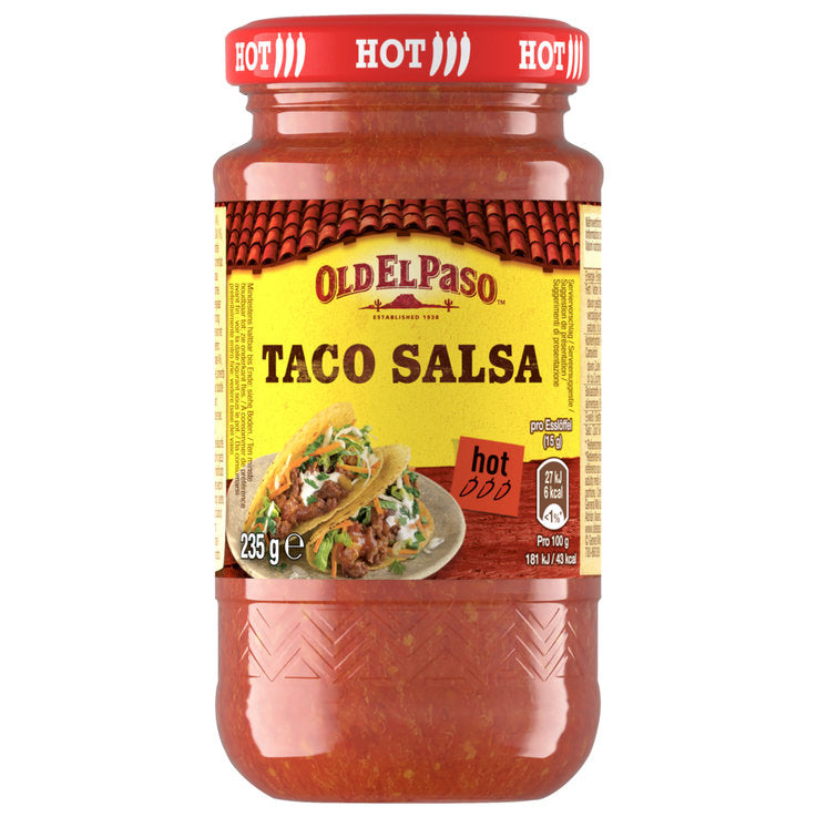 OLD EL PASO TACO SAUCE 200G (Hot)