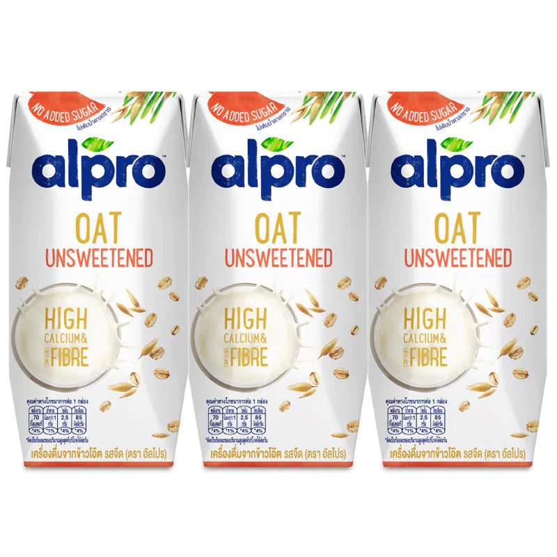 Alpro Oat UHT Unsweet 180ml Pack 3 pcs