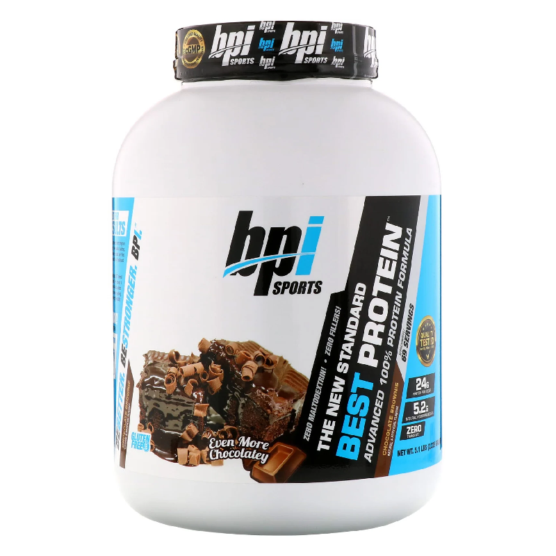 BPI SPORT BEST PROTEIN Chocolate Brownie NET WT 5.1LBS (2,329 GRAMS)