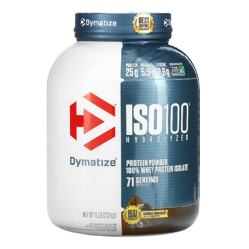 Dymatize Iso100 Hydrolyzed Protein Gourmet Chocolate NET WT 5LB (2.3KG)