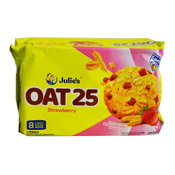 Julie's Oat 25 Strawberry Pieces Size 200g