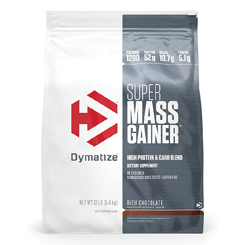 Dymatize SUPER MASS GAINER Rich Chocolate NET WT 12LB (5.4kg)