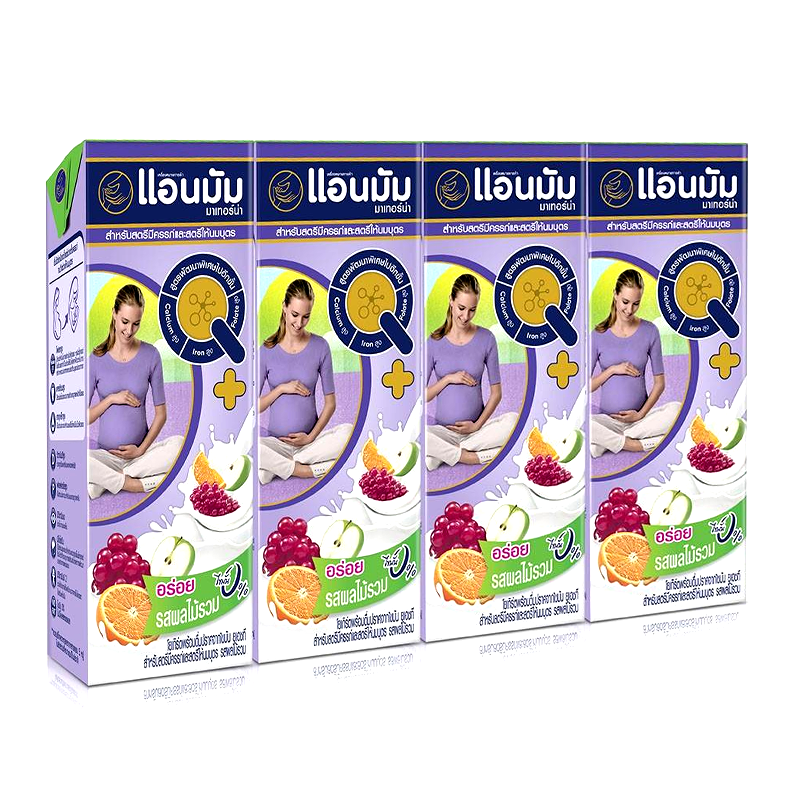 Anmum Materna Milk Yoghurt Mixed Fruit 180 ml Pack of 4boxes