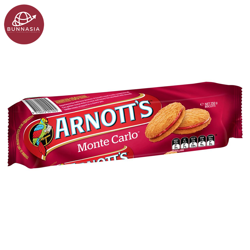 Arnott's Monte Carlo Cream Biscuits 250g