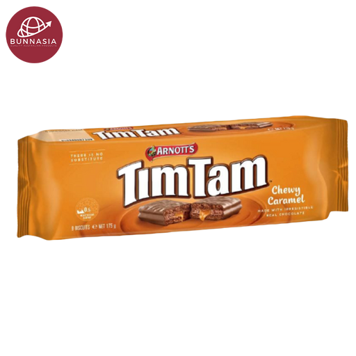 Arnott's Tim Tam Chocolate Biscuits Chewy Caramel Flavour 175g
