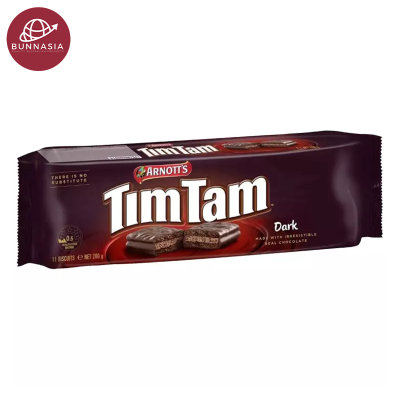 Arnott's Tim Tam Chocolate Biscuits Dark Flavor 200g