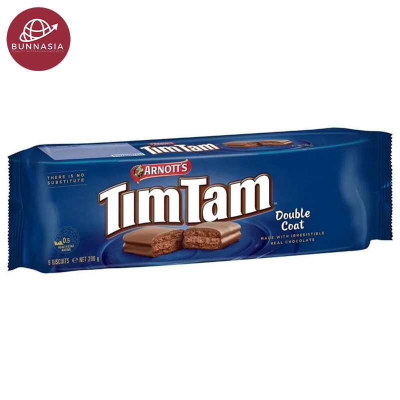 Arnott's Tim Tam Chocolate Biscuits Double Coat Flavor 200g