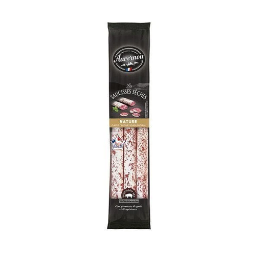 Auvernou Mini Sticks Dry Pork Sausage Piment Bag of 3pcs 150g