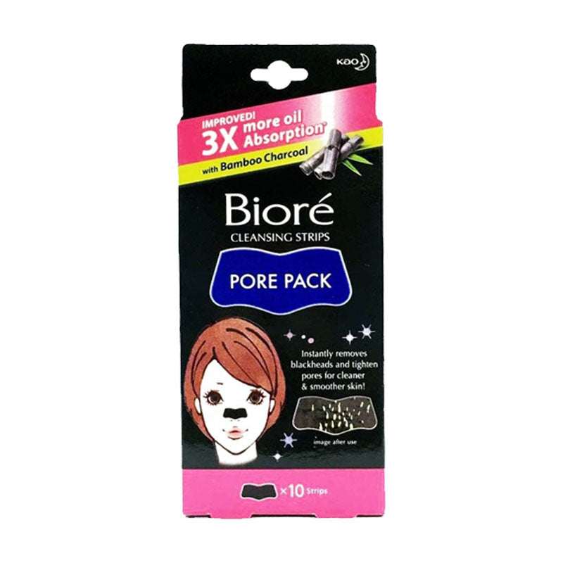Biore Cleansing Black Strips Pore Pack pack of 10 strips