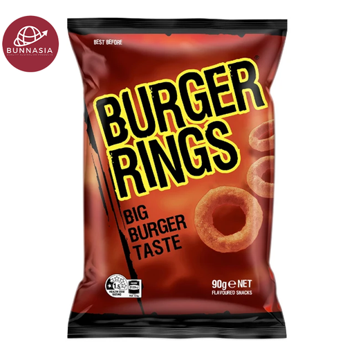 Burger Rings Flavoured Snacks 90g
