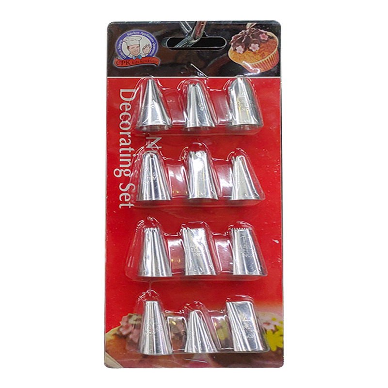 CPK Kitchenklass Stainless steel decorating nozzle set of 12 pieces