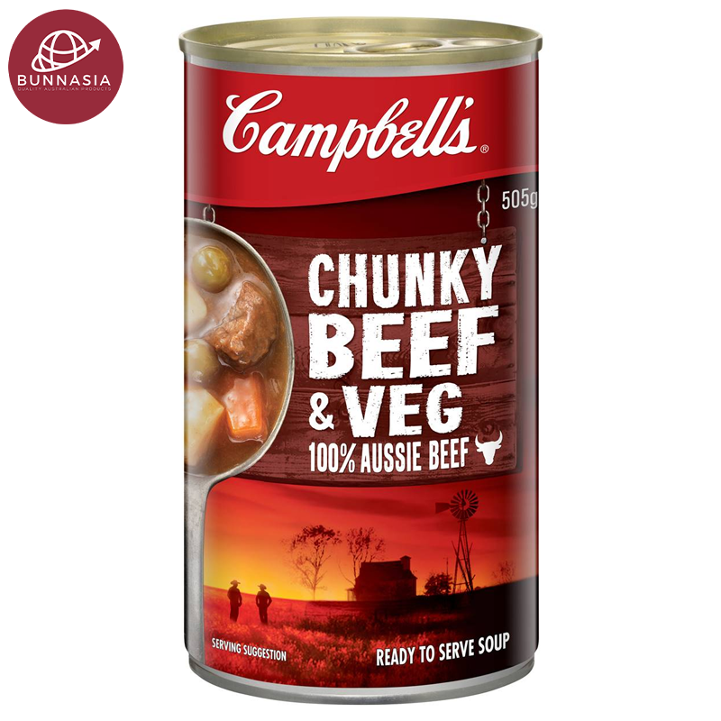 Campbell's Chunky Beef & Veg Soup Flavor 505g