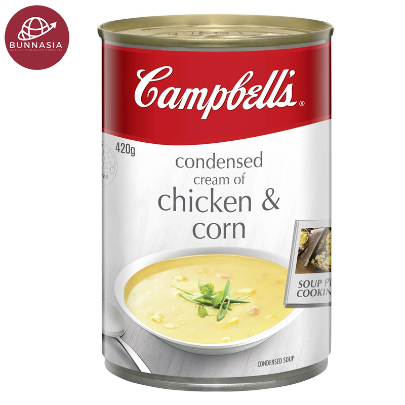 Campbell's Condensed Cream of Chicken & Corn Soup Flavor 420g