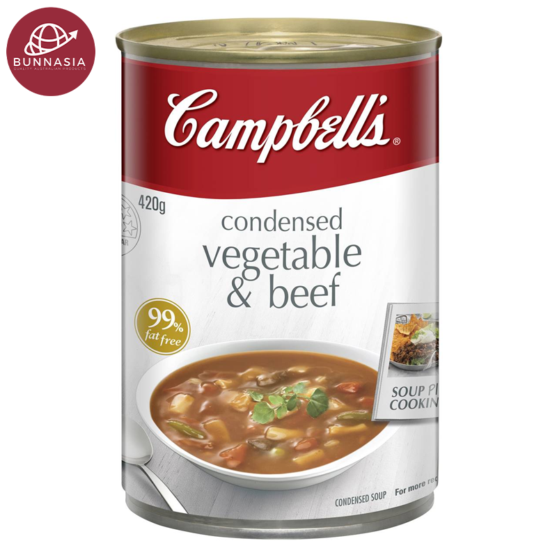 Campbell's Condensed Vegetable & Beef Soup Flavor 420g