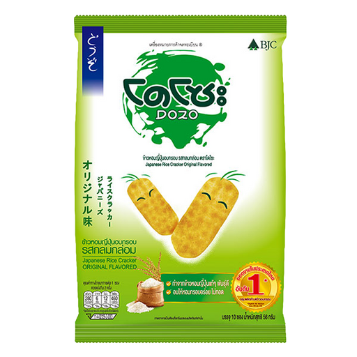 DOZO Japanese Rice Cracker Original Flavor Size 56g