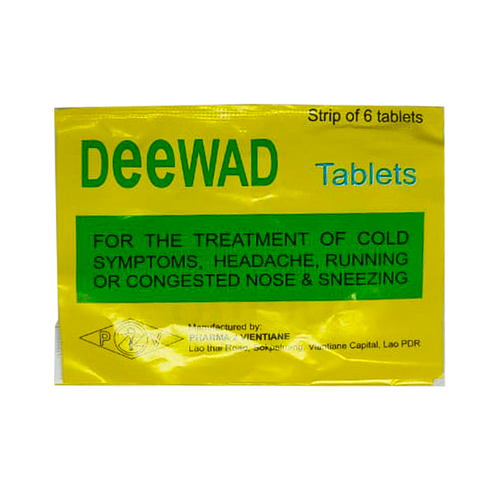 Deewad for the treatment of Cold Symptoms Strip of 6 tablets
