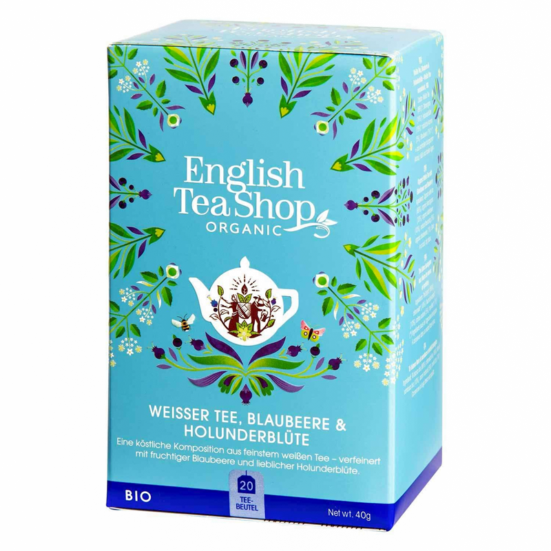 ENGLISH TEA SHOP WITH TEA BERRY ELDERFLOWER 40G boxes 20 sachets