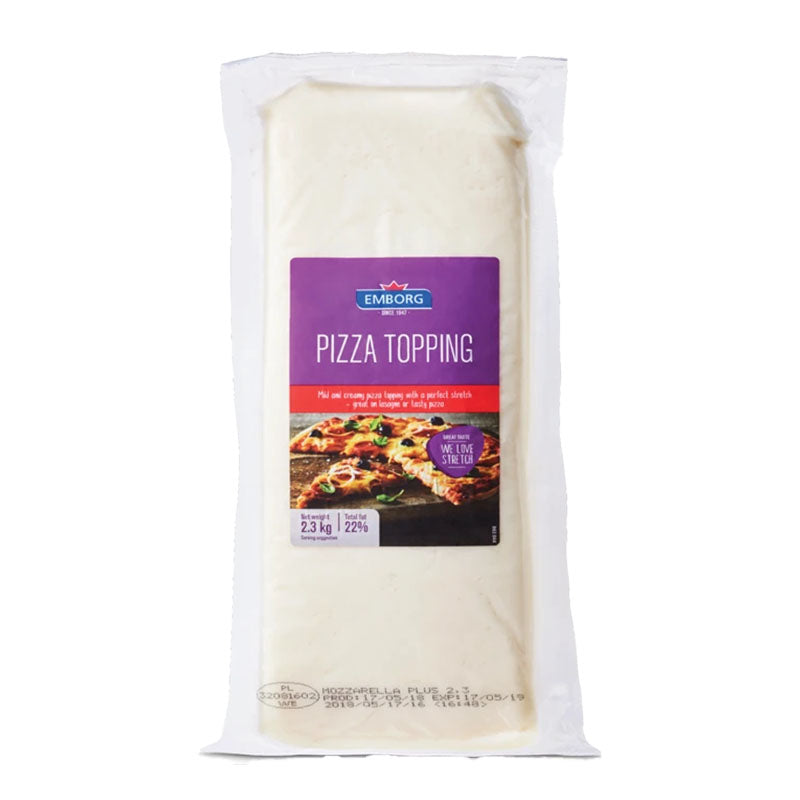 Emborg Pizza Topping Cheese Block 2.3kg